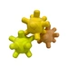 textured multi-pointed ball natural rubber educational toy
